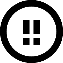Alert Circle Priority Medium Icon from Sharp Remix Set