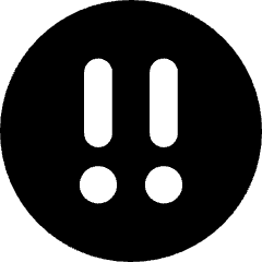 Alert Circle Priority Medium Icon from Core Solid Set