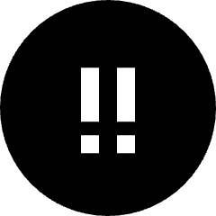 Alert Circle Priority Medium Icon from Sharp Solid Set
