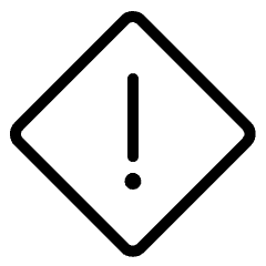 Alert Diamond Icon from Ultimate Light Set