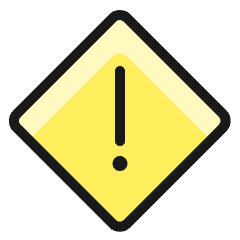 Alert Diamond Icon from Ultimate Colors Set