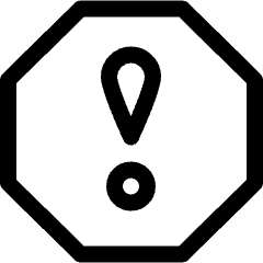 Alert Octagon 1 Icon from Ultimate Regular Set