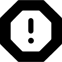 Alert Octagon 2 Icon from Ultimate Bold Set