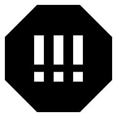 Alert Octagon Priority High Icon from Sharp Solid Set