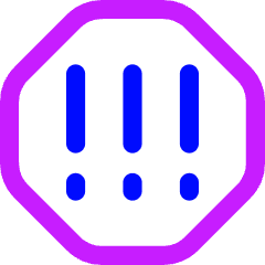 Alert Octagon Priority High Icon from Flex Neon Set