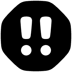 Alert Octagon Priority Medium Icon from Plump Solid Set