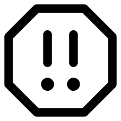 Alert Octagon Priority Medium Icon from Core Line Set