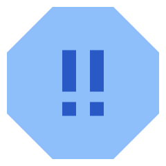 Alert Octagon Priority Medium Icon from Sharp Flat Set
