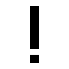 Alert Priority Low Icon from Sharp Solid Set