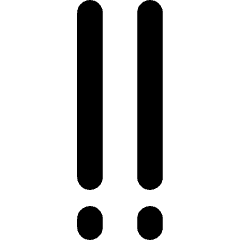 Alert Priority Medium Icon from Flex Solid Set
