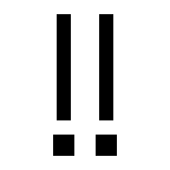 Alert Priority Medium Icon from Sharp Line Set