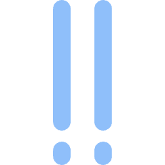 Alert Priority Medium Icon from Flex Flat Set