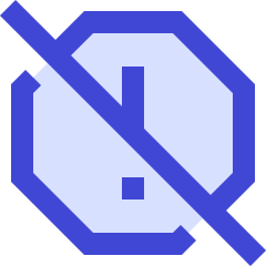 Alert Report Off Icon from Sharp Duo Set