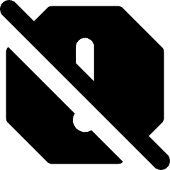 Alert Report Off Icon from Core Solid Set