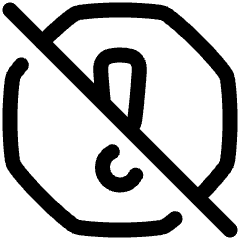 Alert Report Off Icon from Plump Line Set