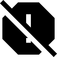 Alert Report Off Icon from Sharp Solid Set