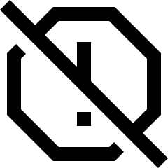 Alert Report Off Icon from Sharp Line Set