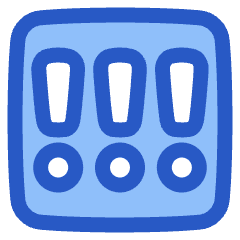 Alert Square Priority High Icon from Plump Duo Set