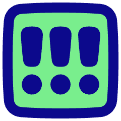 Alert Square Priority High Icon from Plump Pop Set