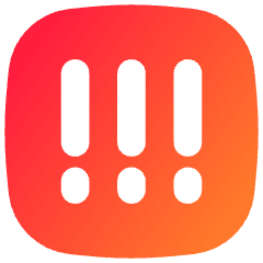 Alert Square Priority High Icon from Flex Gradient Set