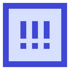 Alert Square Priority High Icon from Sharp Duo Set