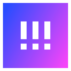 Alert Square Priority High Icon from Sharp Gradient Set