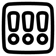Alert Square Priority High Icon from Plump Line Set