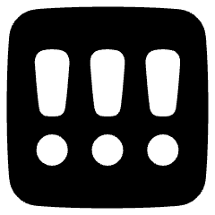 Alert Square Priority High Icon from Plump Solid Set