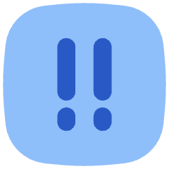 Alert Square Priority Medium Icon from Flex Flat Set