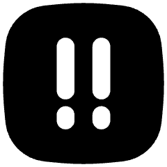 Alert Square Priority Medium Icon from Flex Solid Set