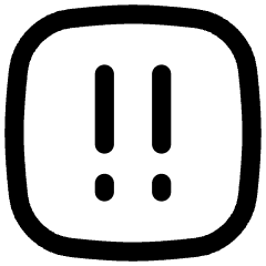 Alert Square Priority Medium Icon from Flex Line Set