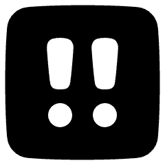 Alert Square Priority Medium Icon from Plump Solid Set