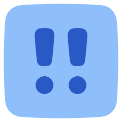 Alert Square Priority Medium Icon from Plump Flat Set