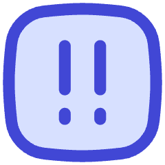 Alert Square Priority Medium Icon from Flex Duo Set