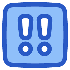 Alert Square Priority Medium Icon from Plump Duo Set