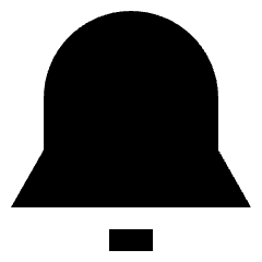 Bell Notification Icon from Sharp Solid Set