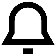 Bell Notification Icon from Sharp Remix Set