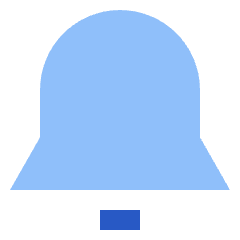 Bell Notification Icon from Sharp Flat Set