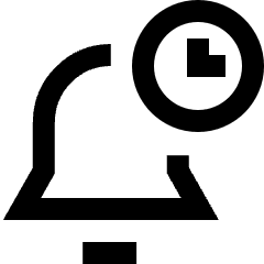 Bell Set Timer Icon from Sharp Line Set