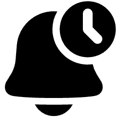 Bell Set Timer Icon from Plump Solid Set