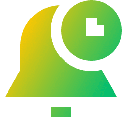 Bell Set Timer Icon from Sharp Gradient Set