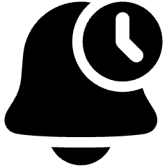 Bell Set Timer Icon from Plump Solid Set