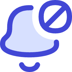 Block Bell Notification Icon from Flex Duo Set