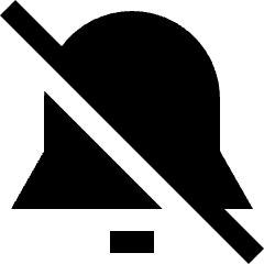 Disable Bell Notification Icon from Sharp Solid Set