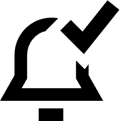 Enabled Bell Notification Icon from Sharp Remix Set