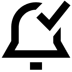 Enabled Bell Notification Icon from Sharp Remix Set