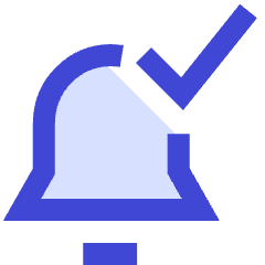 Enabled Bell Notification Icon from Sharp Duo Set