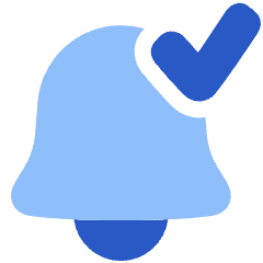 Enabled Bell Notification Icon from Plump Flat Set