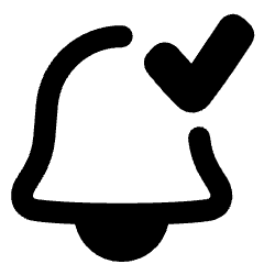 Enabled Bell Notification Icon from Plump Remix Set