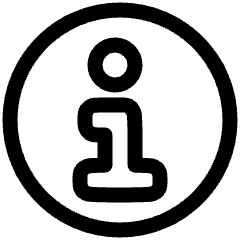Information Circle Icon from Plump Line Set